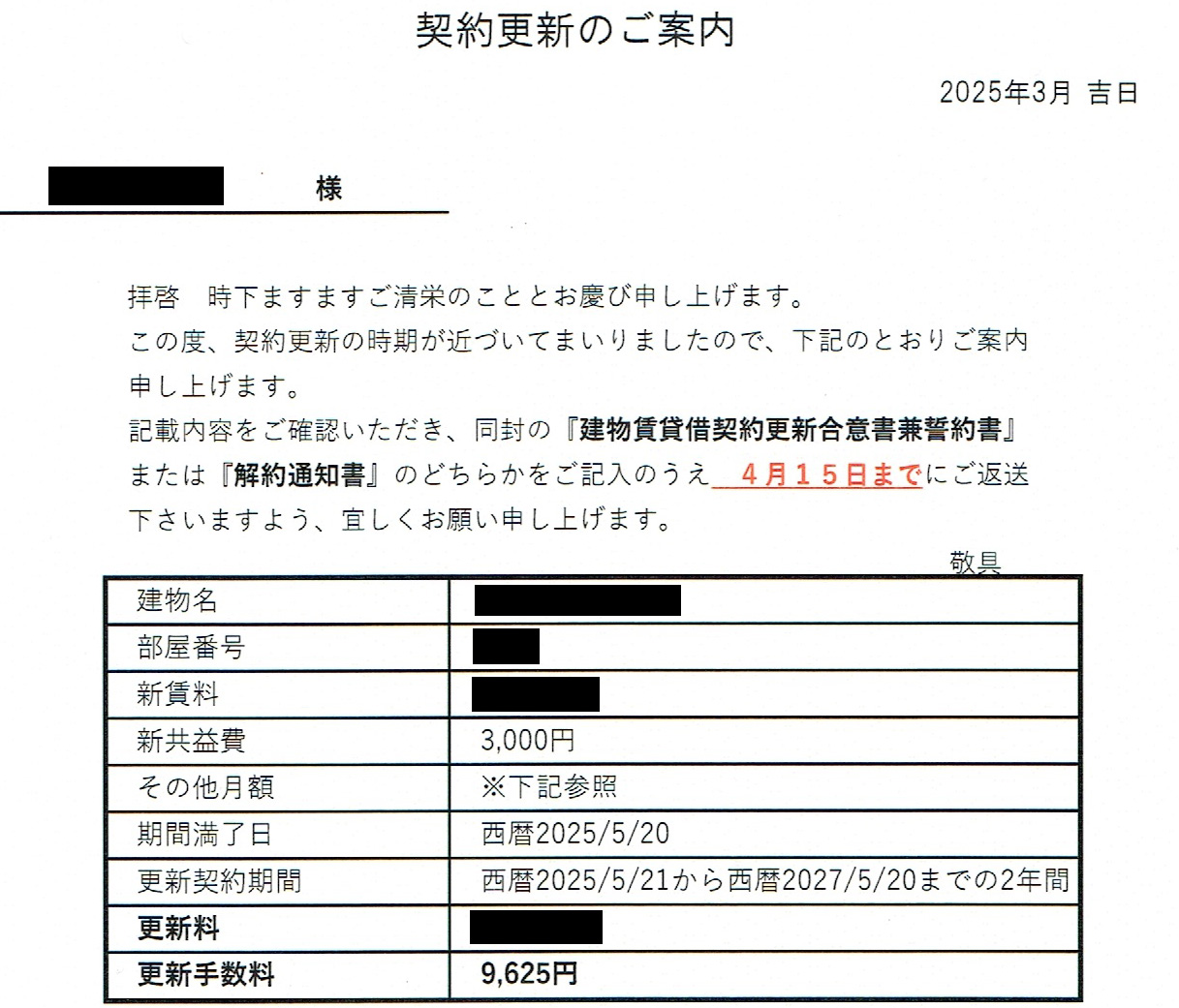 「家賃値上げの恐怖」の記事の画像