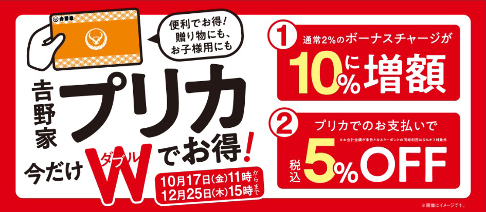 「吉野家プリカを作ってみました」の記事の画像1